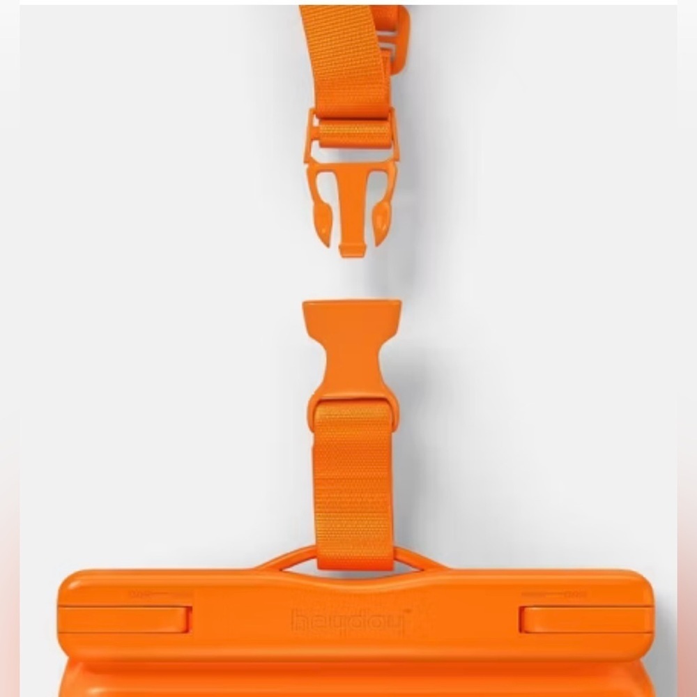Heyday Waterproof Tech Pouch - Orange, fits up to 6.7 in, touch screen, New - Picture 4 of 6